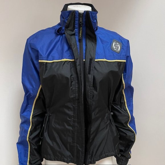 Vintage LEMOND Full Zip Jacket Hidden Hood Zip Pocket S - Picture 6 of 9